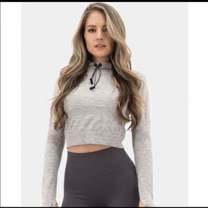 Balance Athletica The Purpose Cropped Hoodie in Beige‎